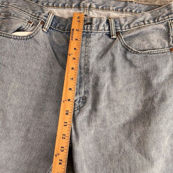 Men's Levi’s  505‎ Jeans Men’s 40x32 Straight Light  Wash Denim Zipper - Picture 6 of 8